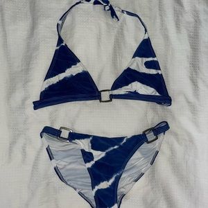 Blue & White Letarte Bikini